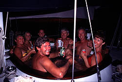 Yachtie hot tub party