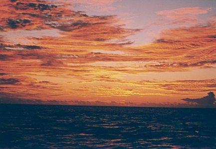 Sunset on Passage