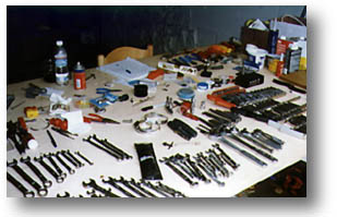 Just a few of the tools on board